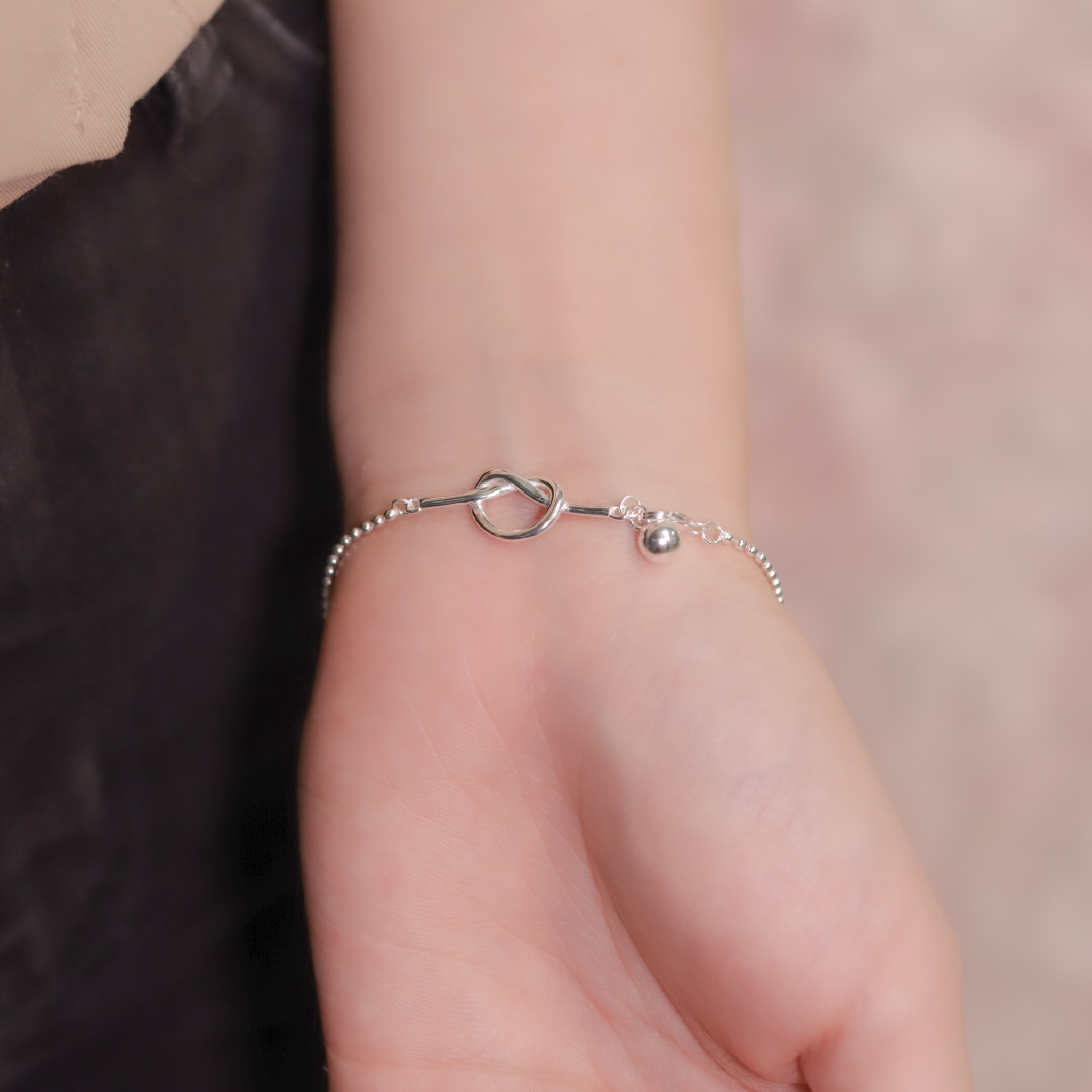 | 925銀丨為心打結手鏈 | BR0877 |