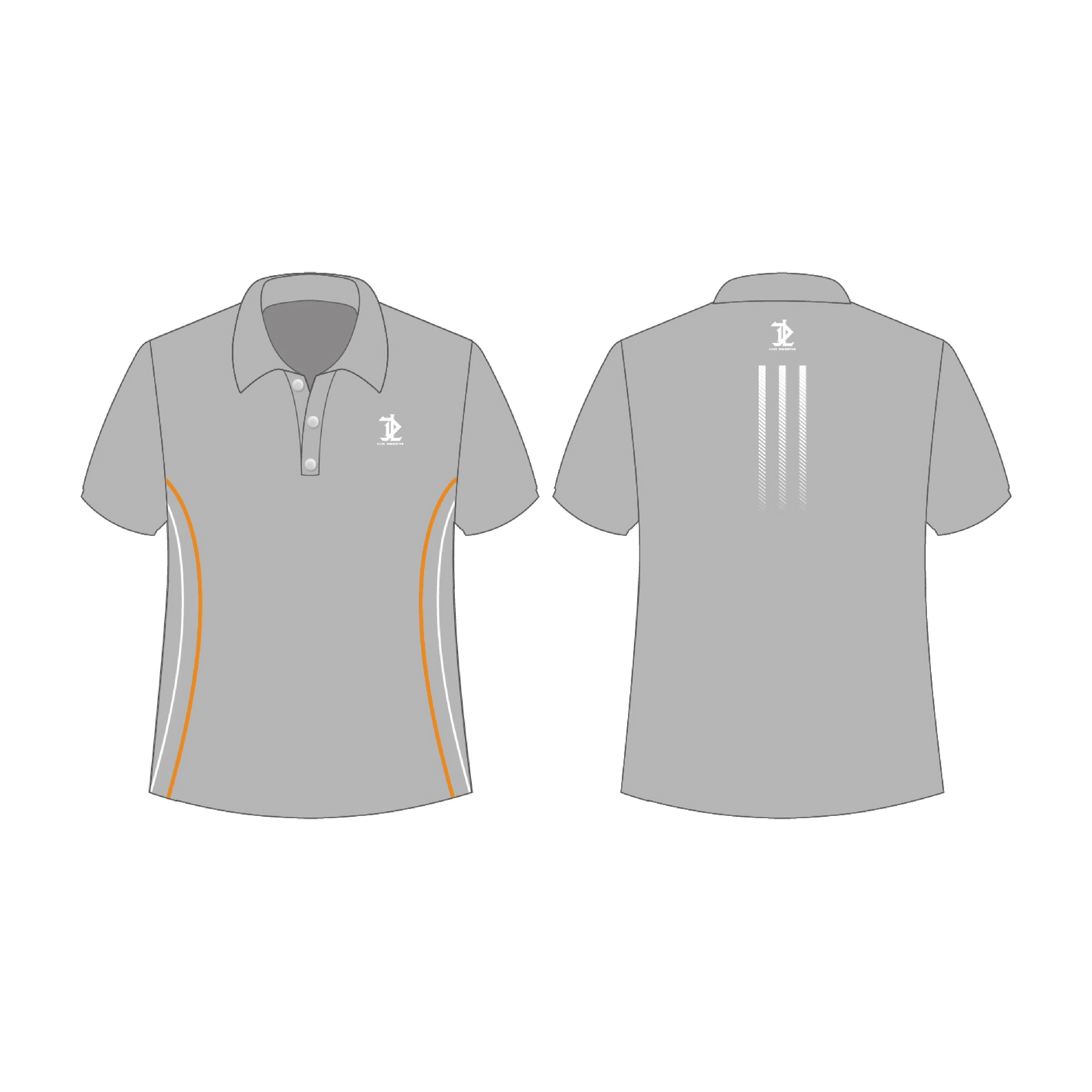 昇華羽球POLO - 圓素