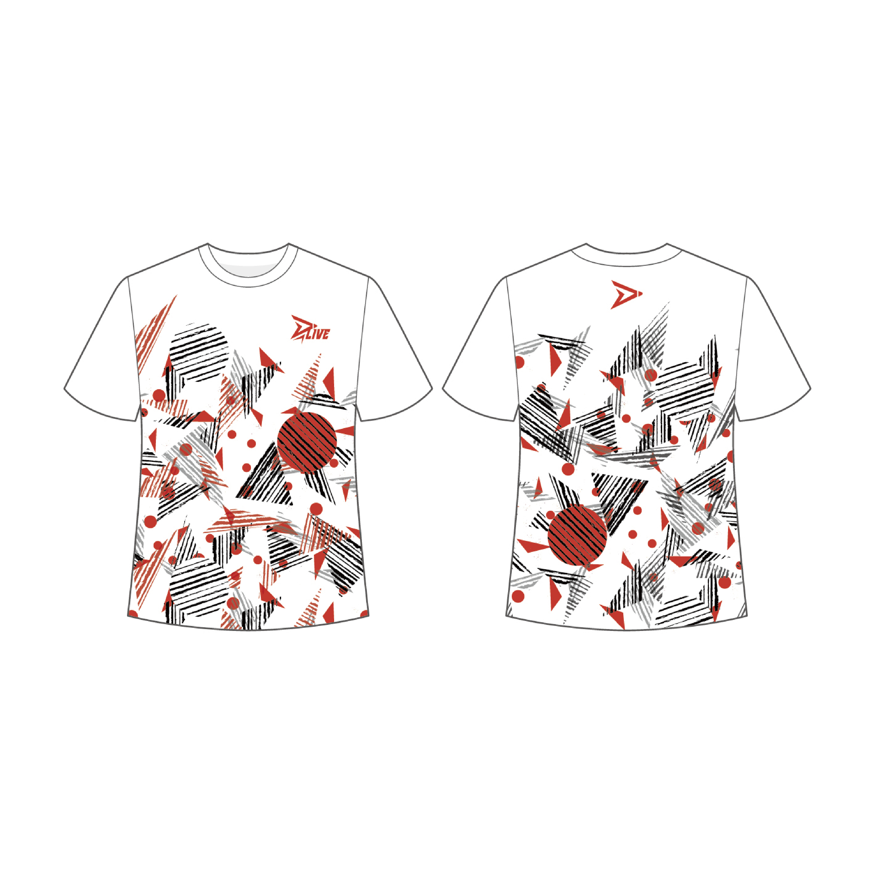 昇華圓領羽球服 - 日出映象