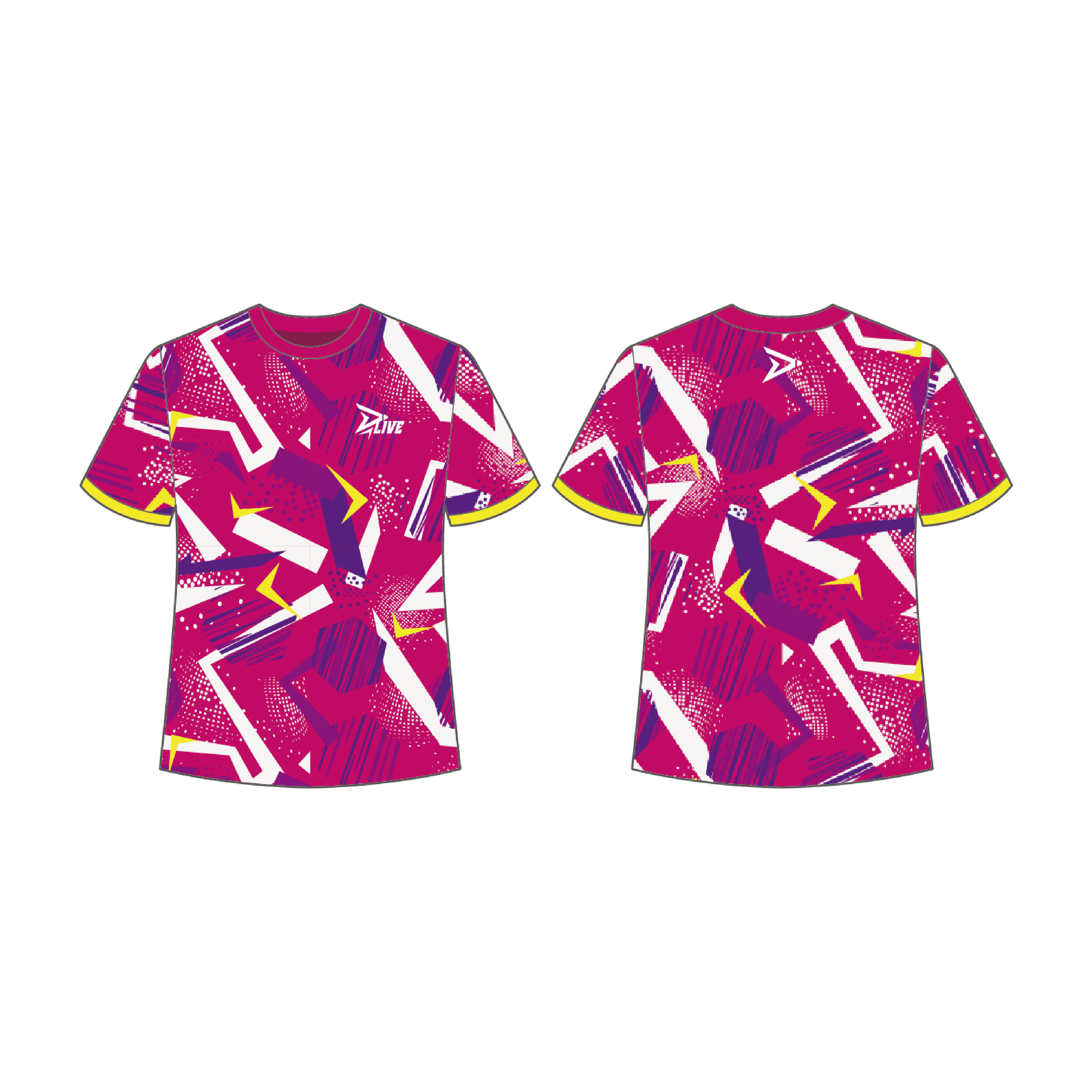 昇華圓領羽球服 - 狂歡