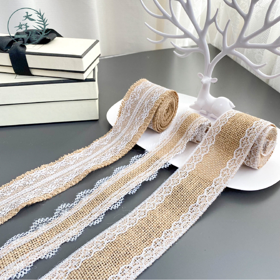 麻布蕾絲緞帶