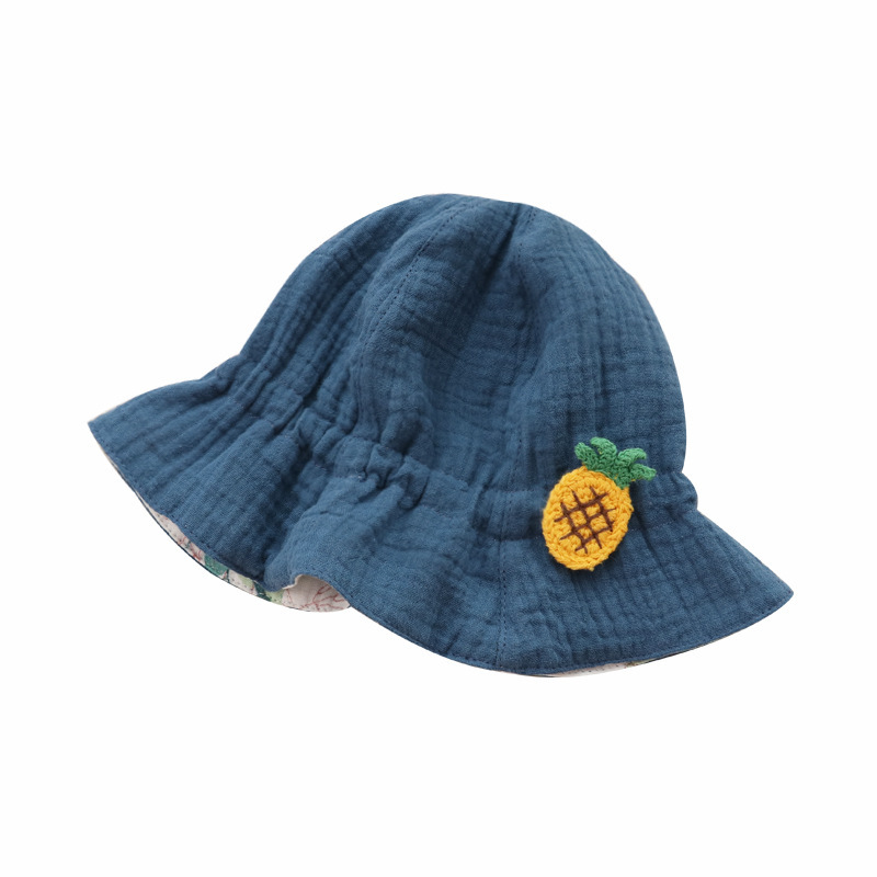 A364BL_SS23_C🍍小菠蘿棉紗雙面漁夫帽(pre-order)