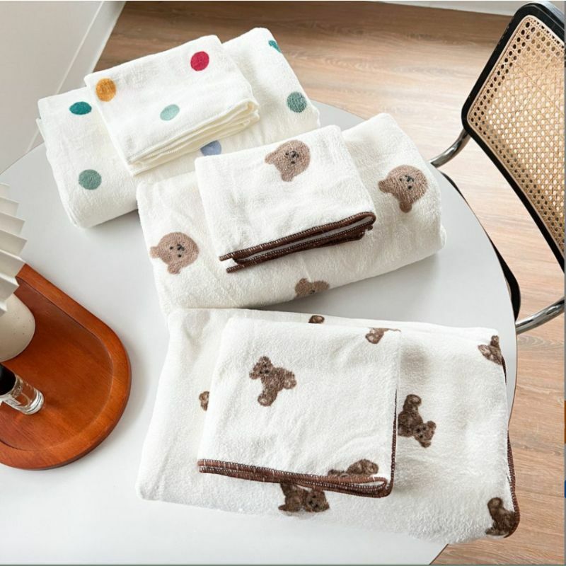 軟綿綿小熊毛巾套組