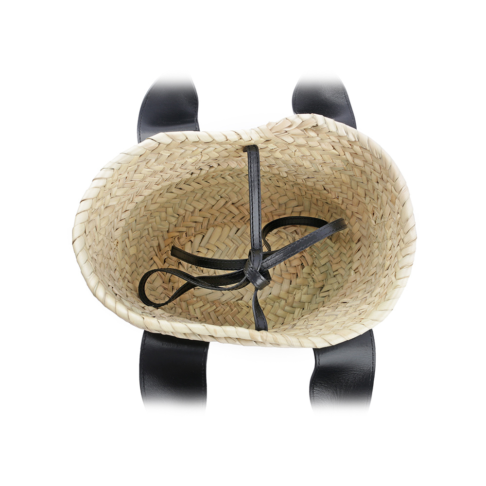 【Chloe】Chloe Sense 標誌刺繡牛皮編織小款二用包(黑色)