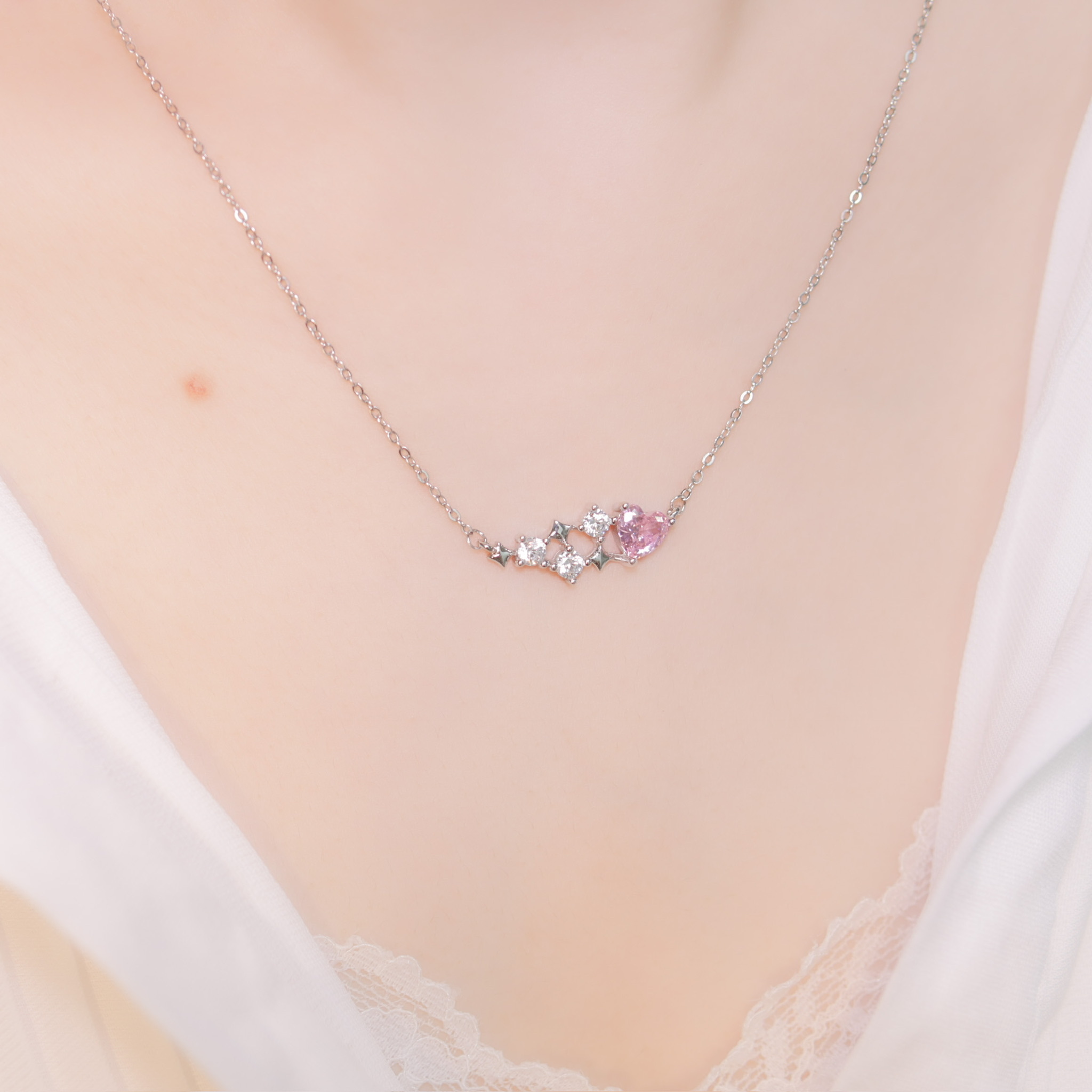 | 925純銀・ 白金 | 徜徉星河項鍊 | NE0897 |