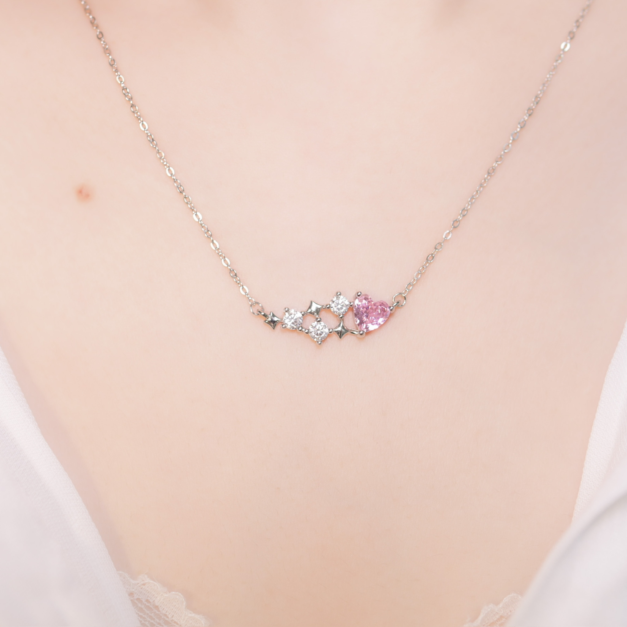 | 925純銀・ 白金 | 徜徉星河項鍊 | NE0897 |