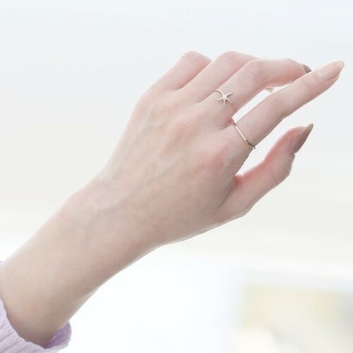 【me.luxe】K10微鑲鑽石7顆戒