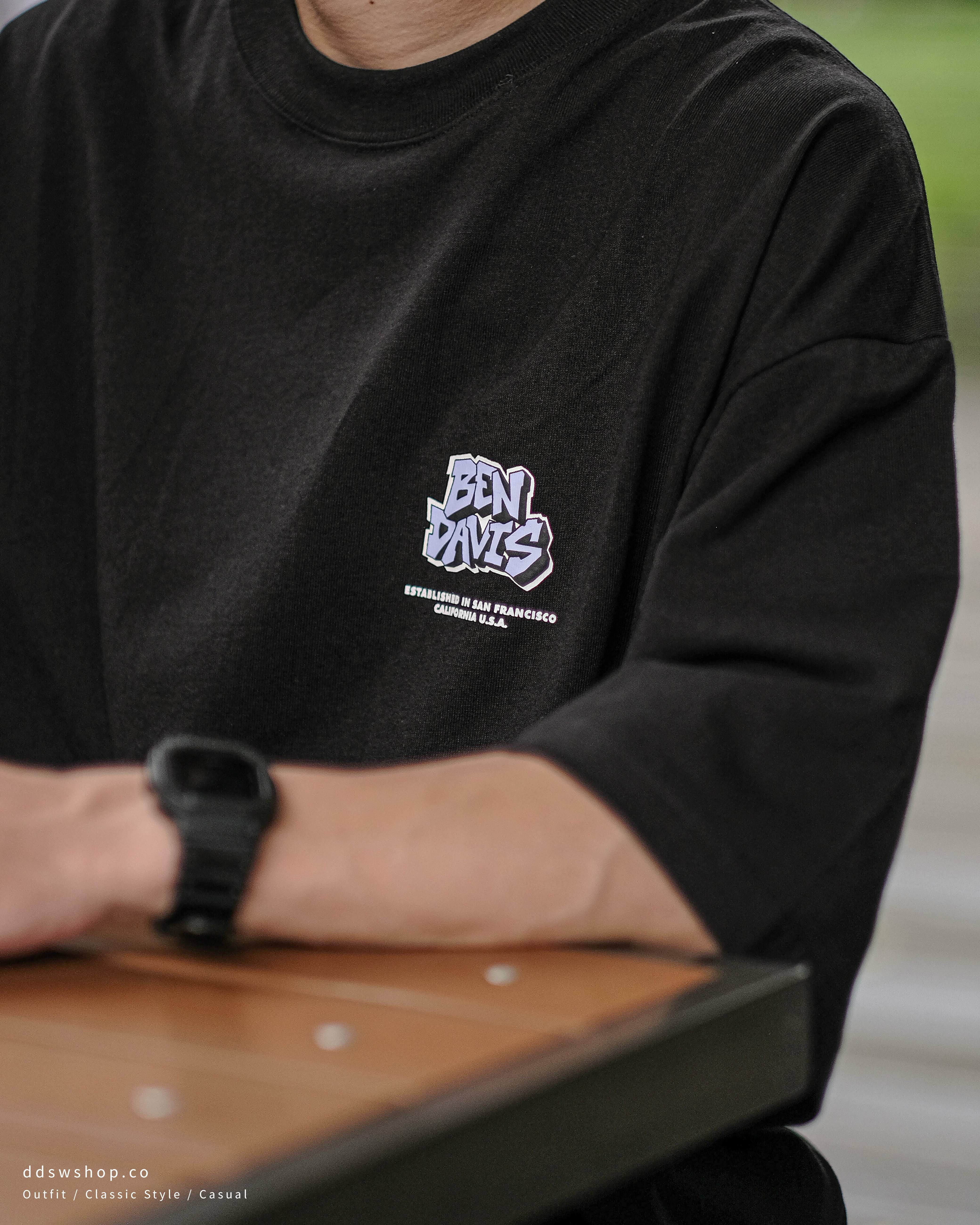 Ben Davis 短袖 日本直送 嘻哈塗鴉印花背圖 黑色 白色 墨綠色