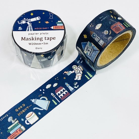 插畫家Eric 太空 金箔和紙膠帶 ｜日本PAPIER PLATZ