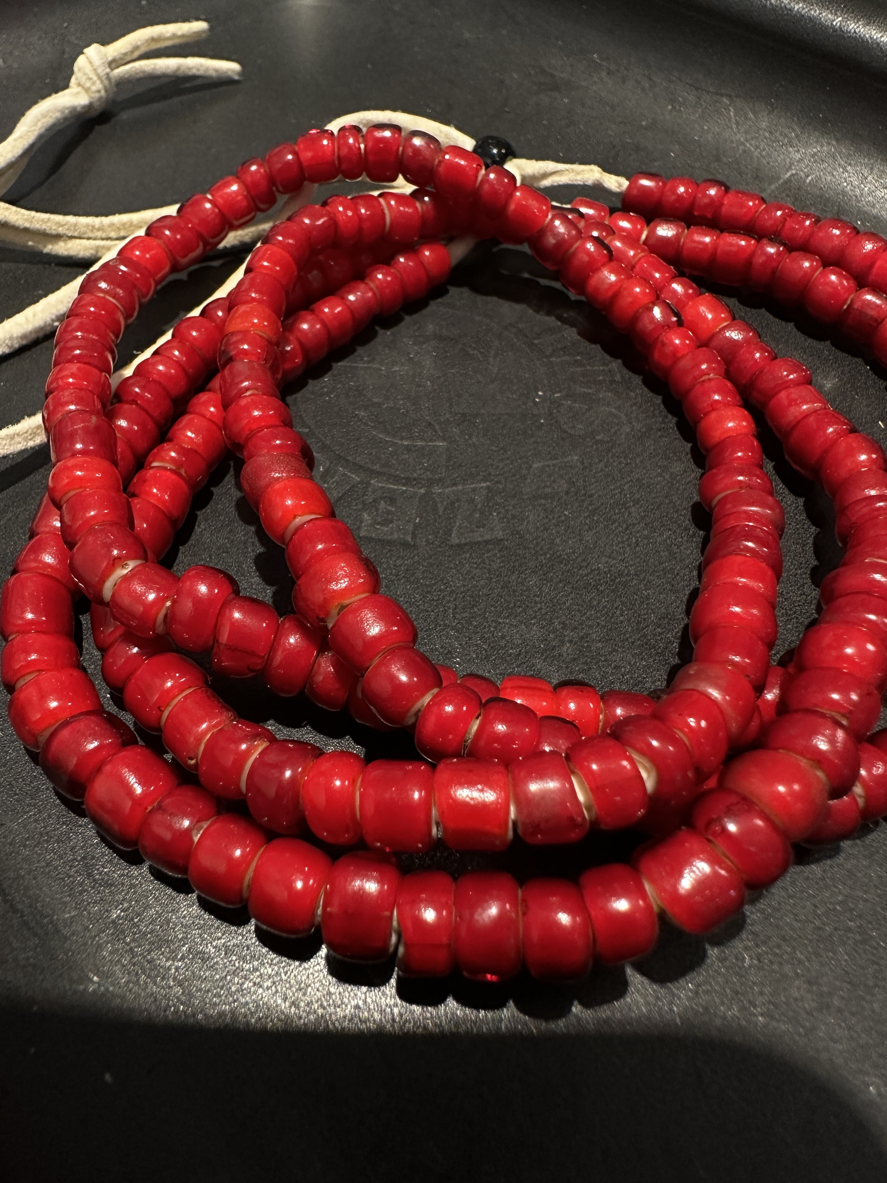 白芯老紅珠 Vintage / 隔珠