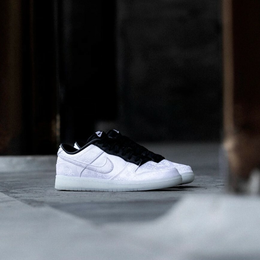 (預購) CLOT x Fragment Design x Nike Dunk Low 白絲綢 陳冠希同款 FN0315110
