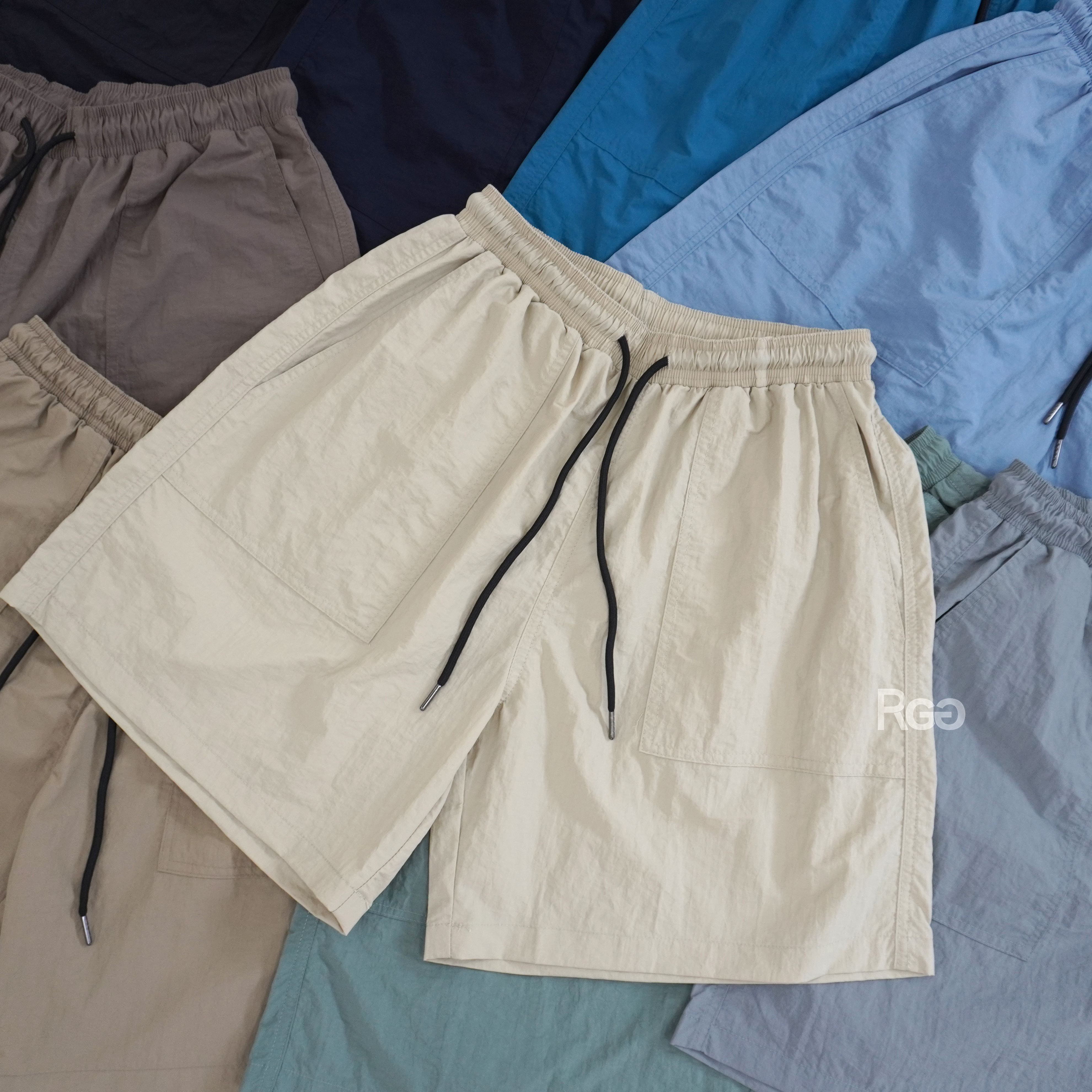 #95730 韓版素面涼感機能尼龍短褲