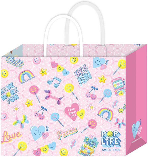 四季紙品 彩印手提袋 4K直 3K橫- 23*28*10cm【BD3510-01 BD3520-01】