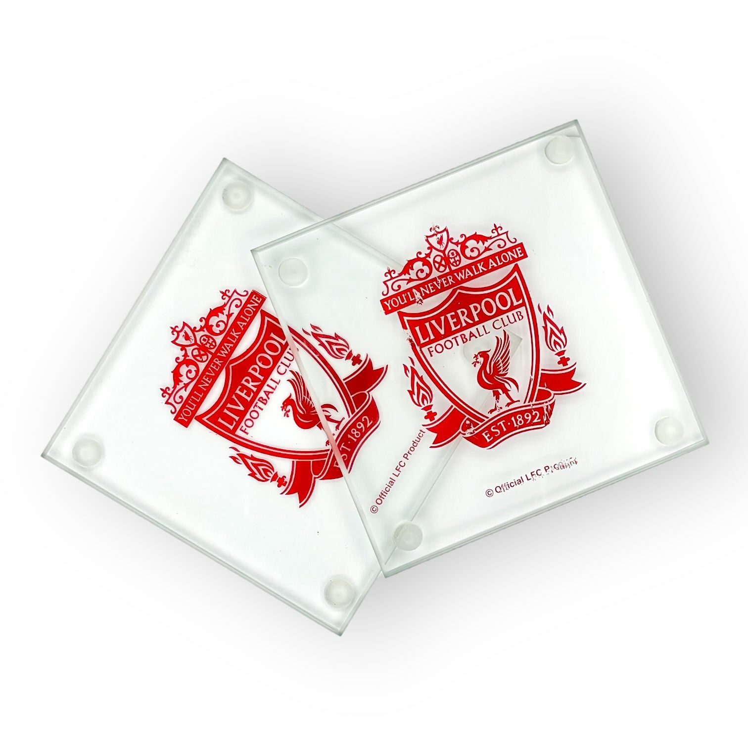 利物浦玻璃傳統會徽杯墊套裝