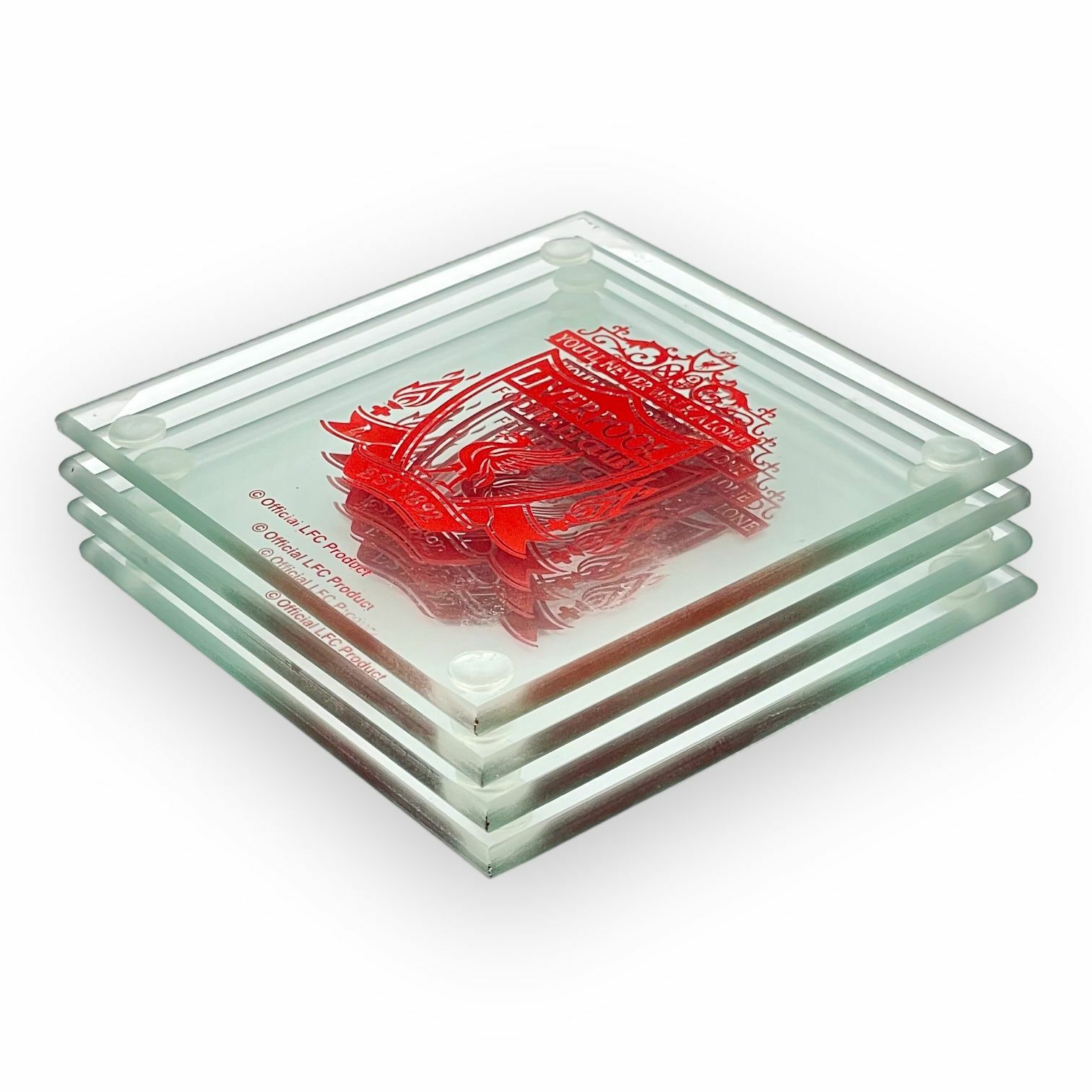 利物浦玻璃傳統會徽杯墊套裝