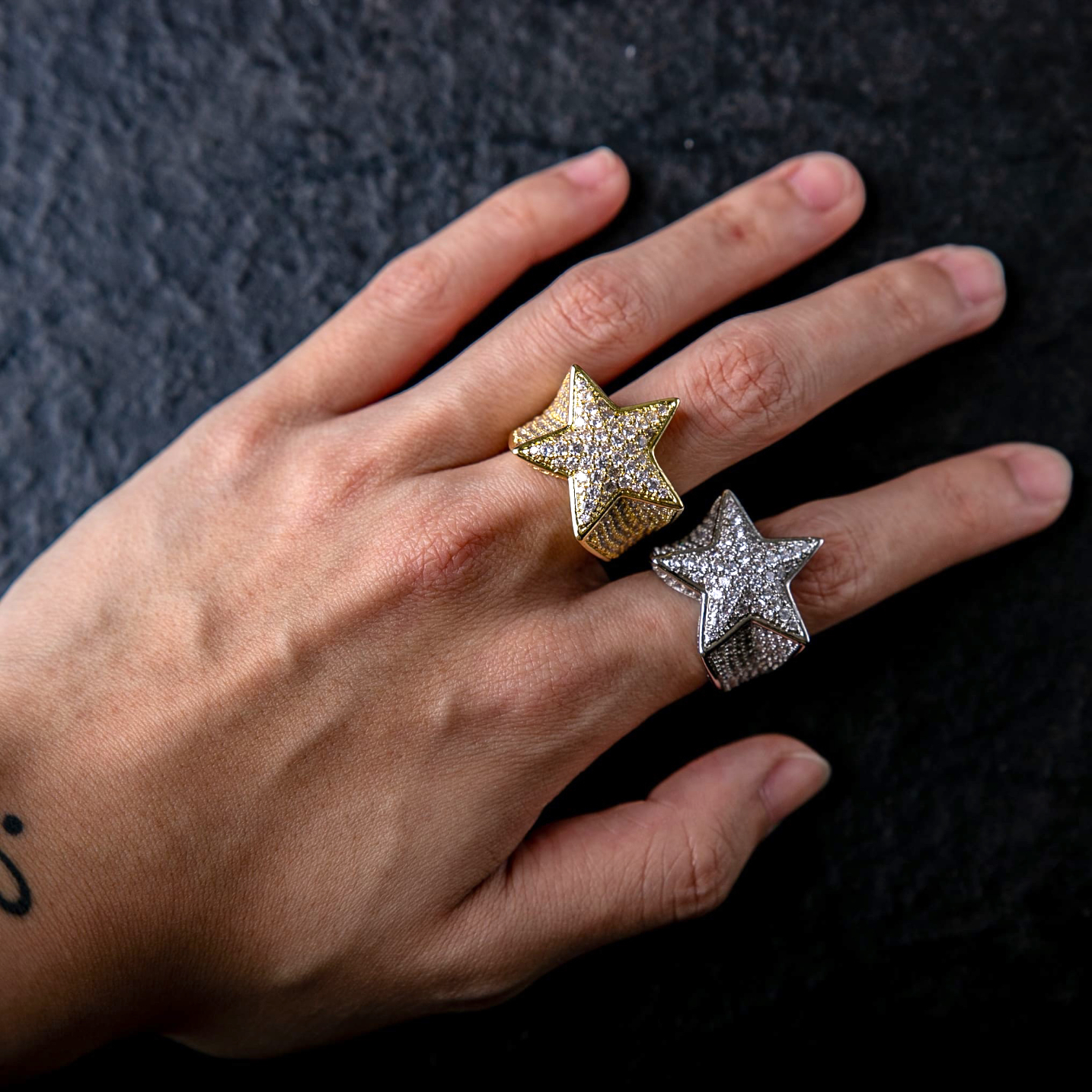 滿鑲星星戒指