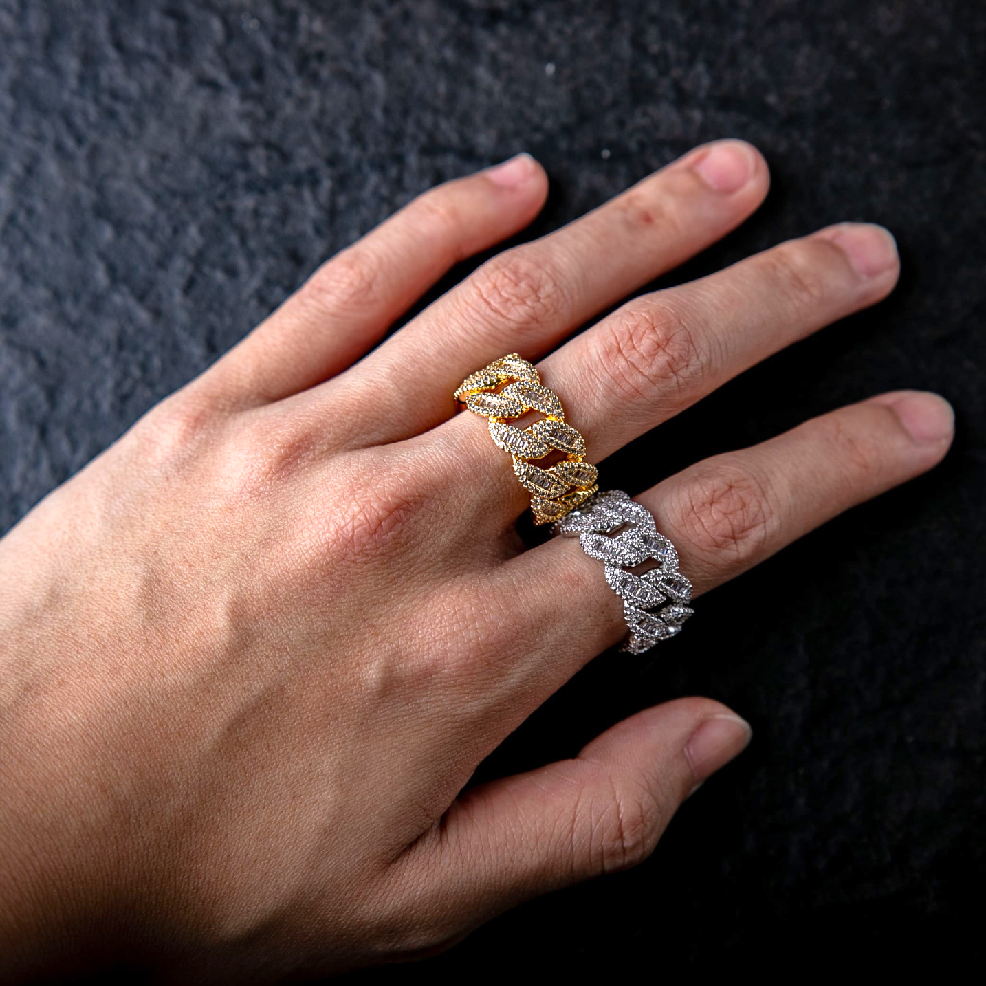 T方混鑲古把戒指