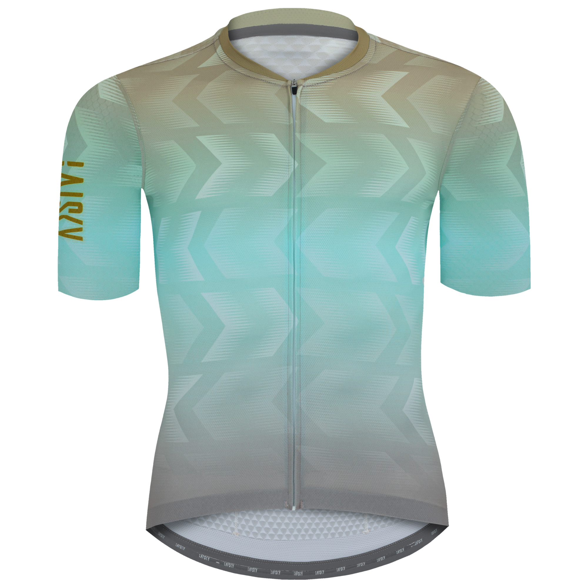 男款空力短車衣 方向 褐