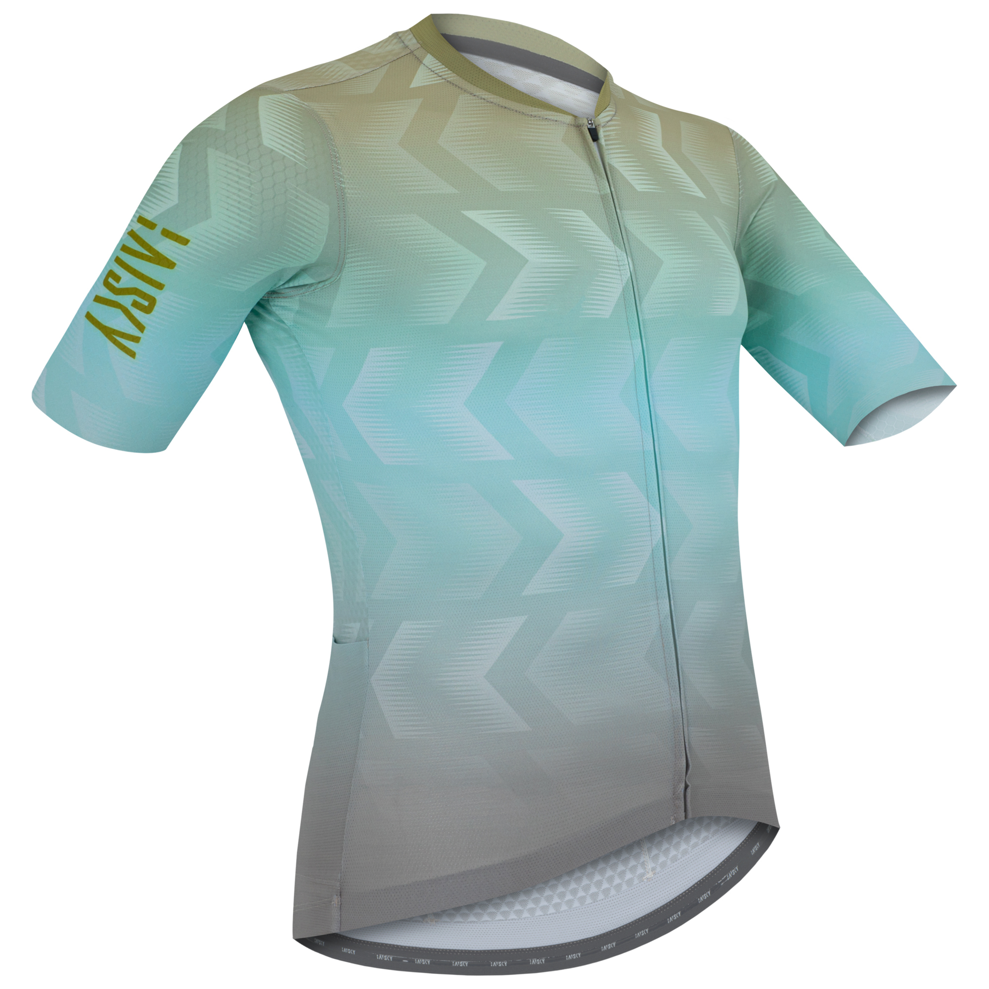 男款空力短車衣 方向 褐