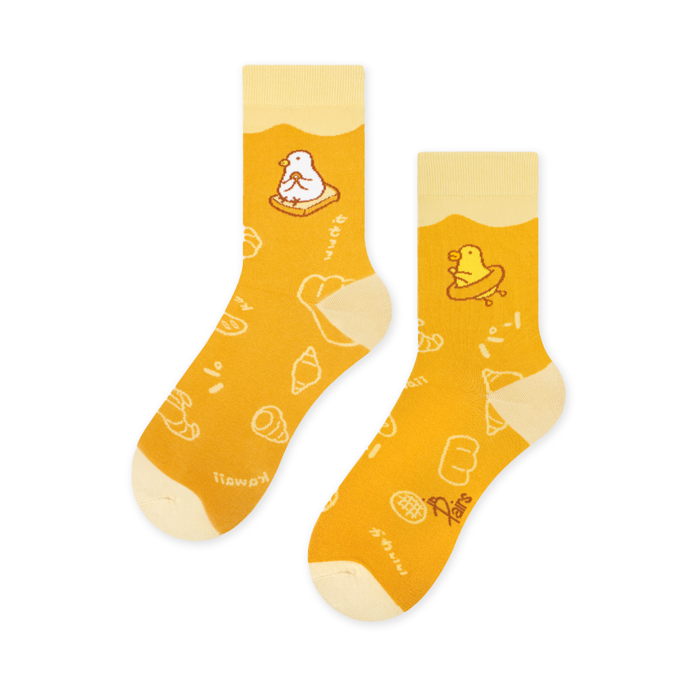 伸縮自如的雞與鴨可愛麵包