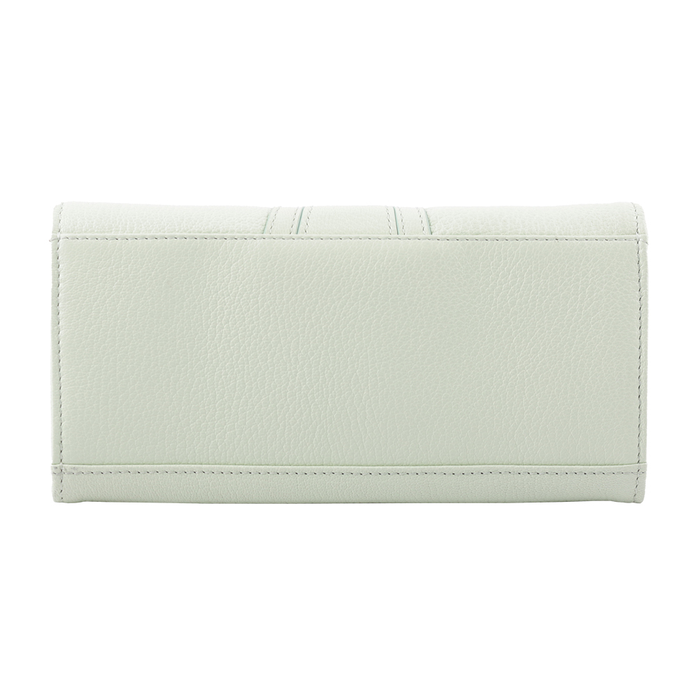 【SEE BY CHLOE】HANA系列壓釦翻蓋長夾(松綠色)