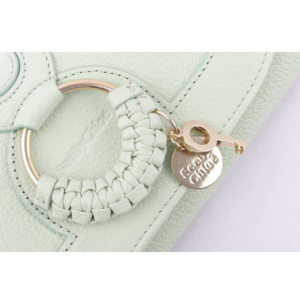 【SEE BY CHLOE】HANA系列壓釦翻蓋長夾(松綠色)