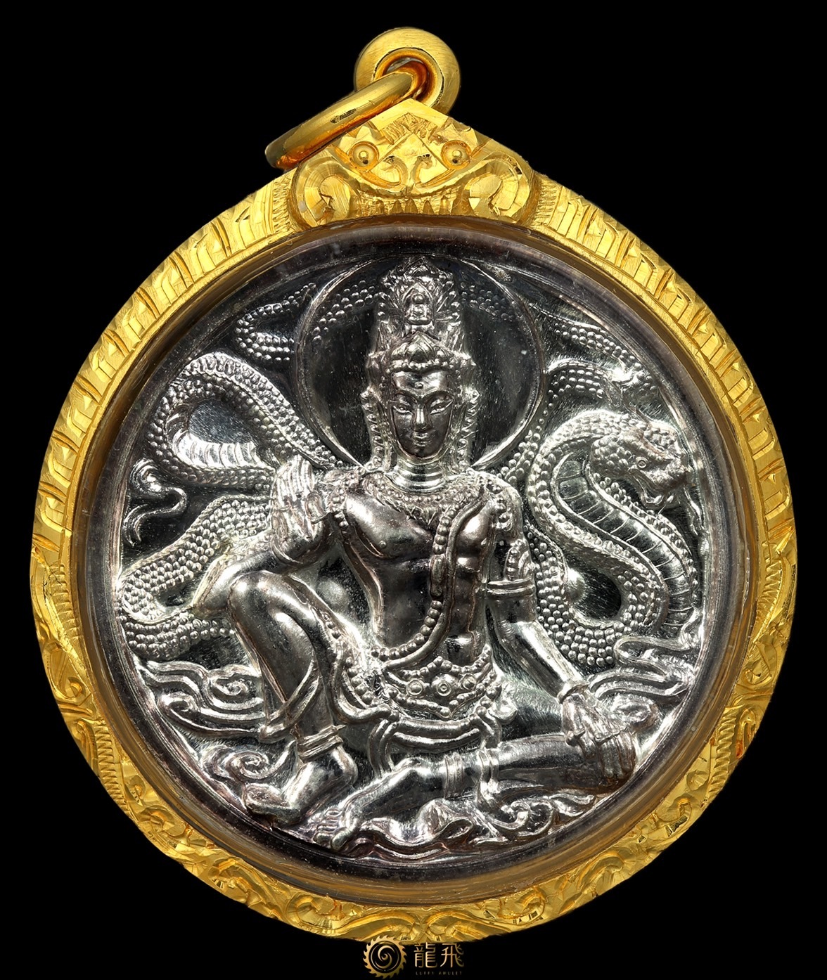 甲督康闊寫提（哥錫鐵）純銀材質黃金模板—阿贊耐瓦波嬌巴席佛歷2549年