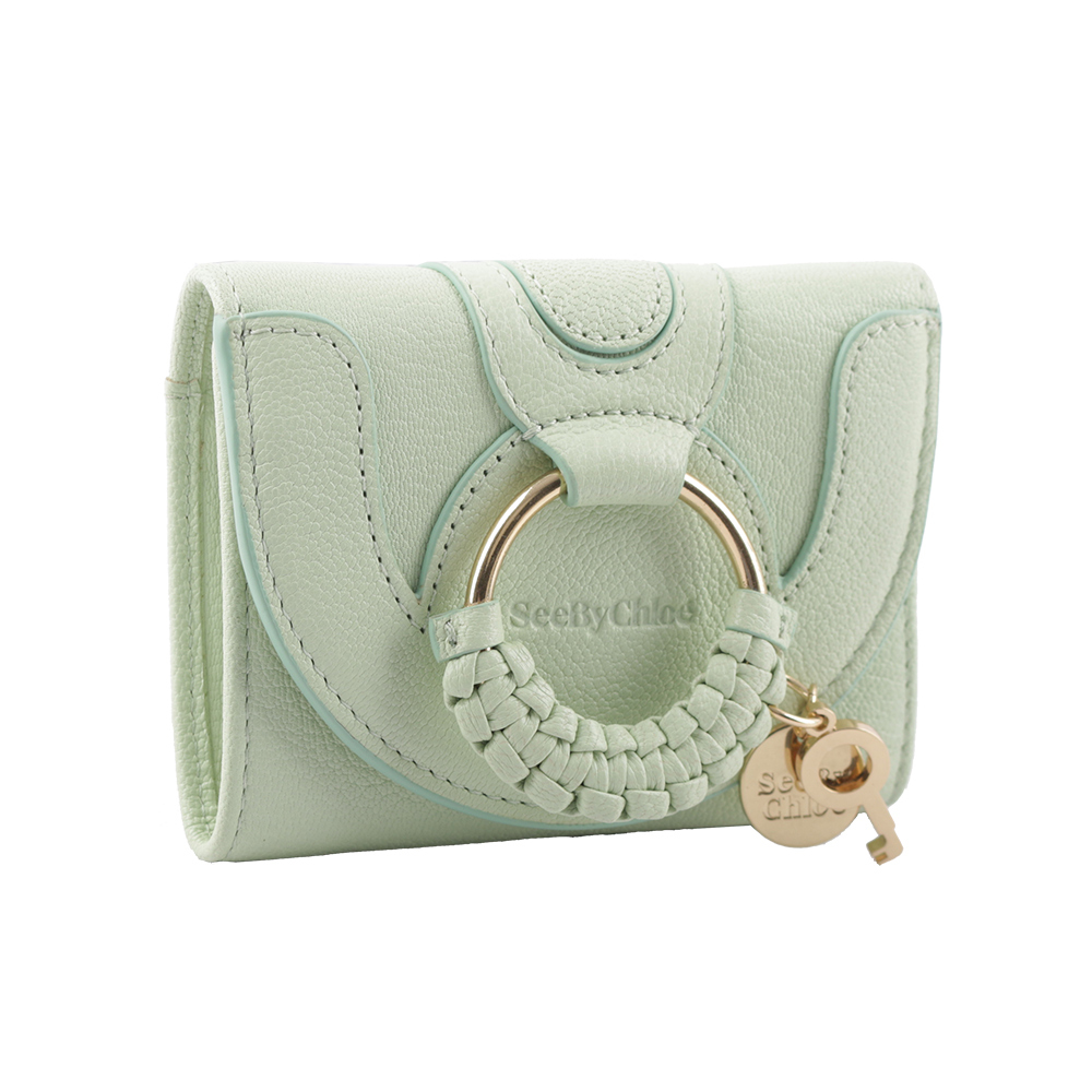 【SEE BY CHLOE】HANA系列三折零錢袋短夾(松綠色)
