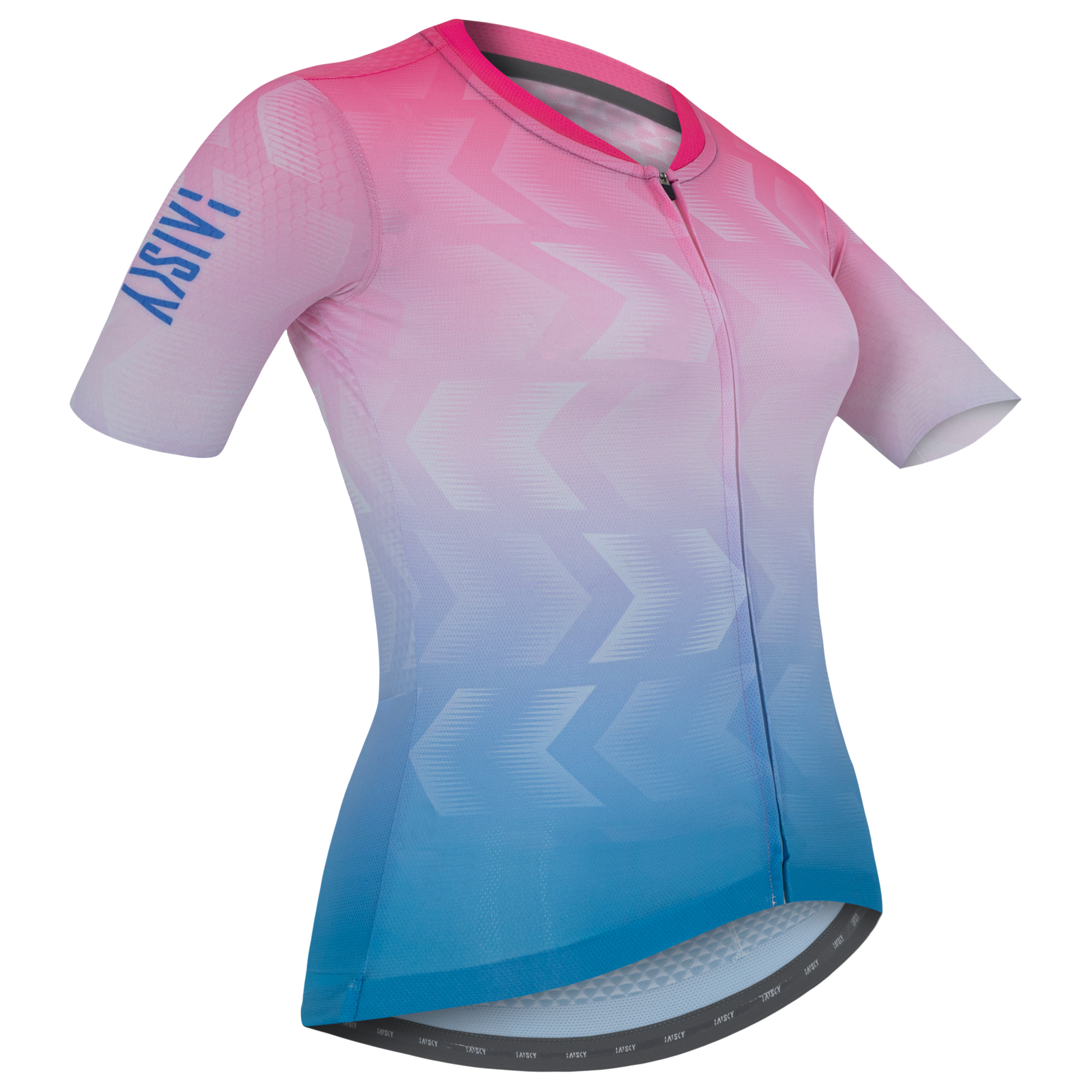 女款空力短車衣 方向 粉