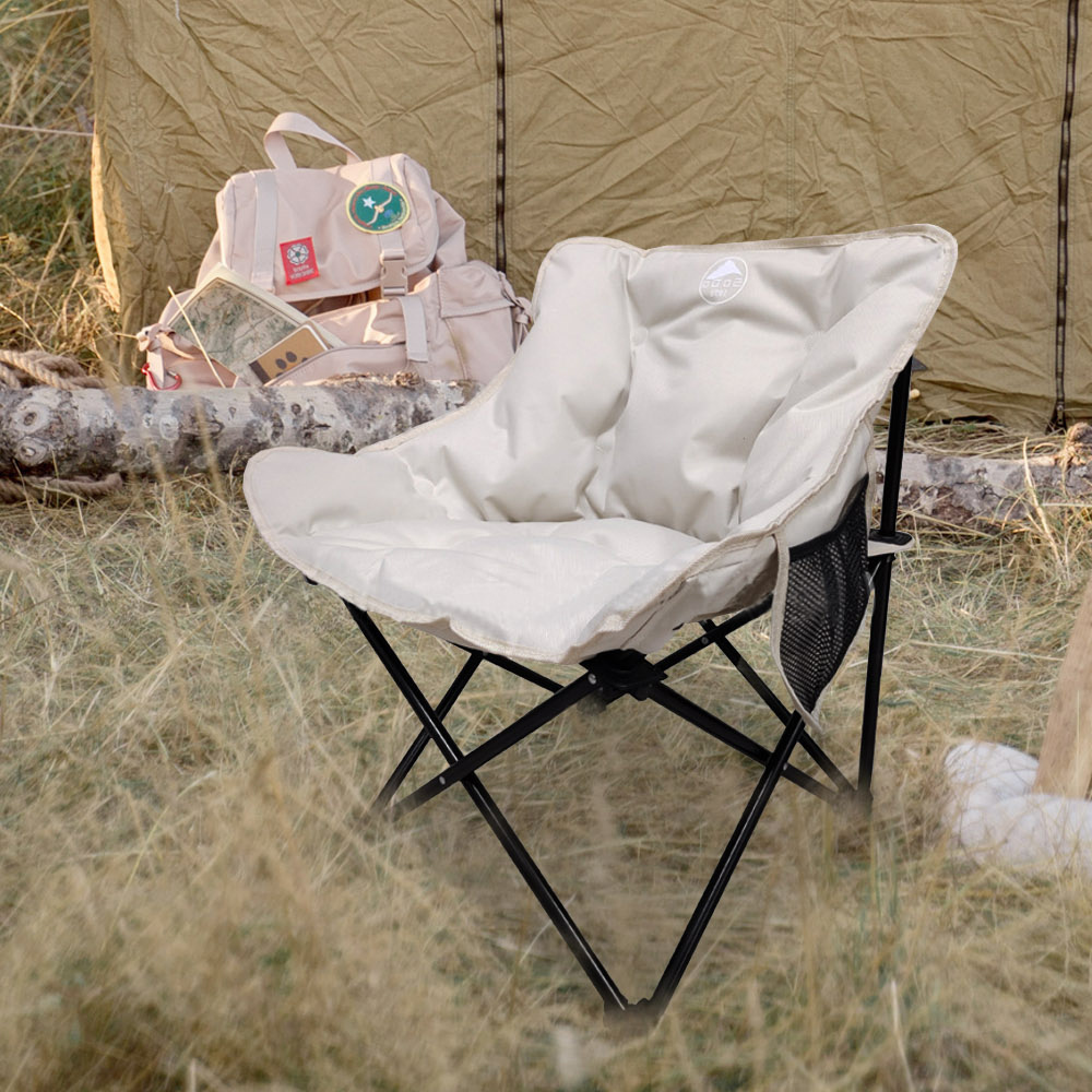 【AOTTO】免安裝戶外露營蓬鬆舒適折疊椅(RO-022)