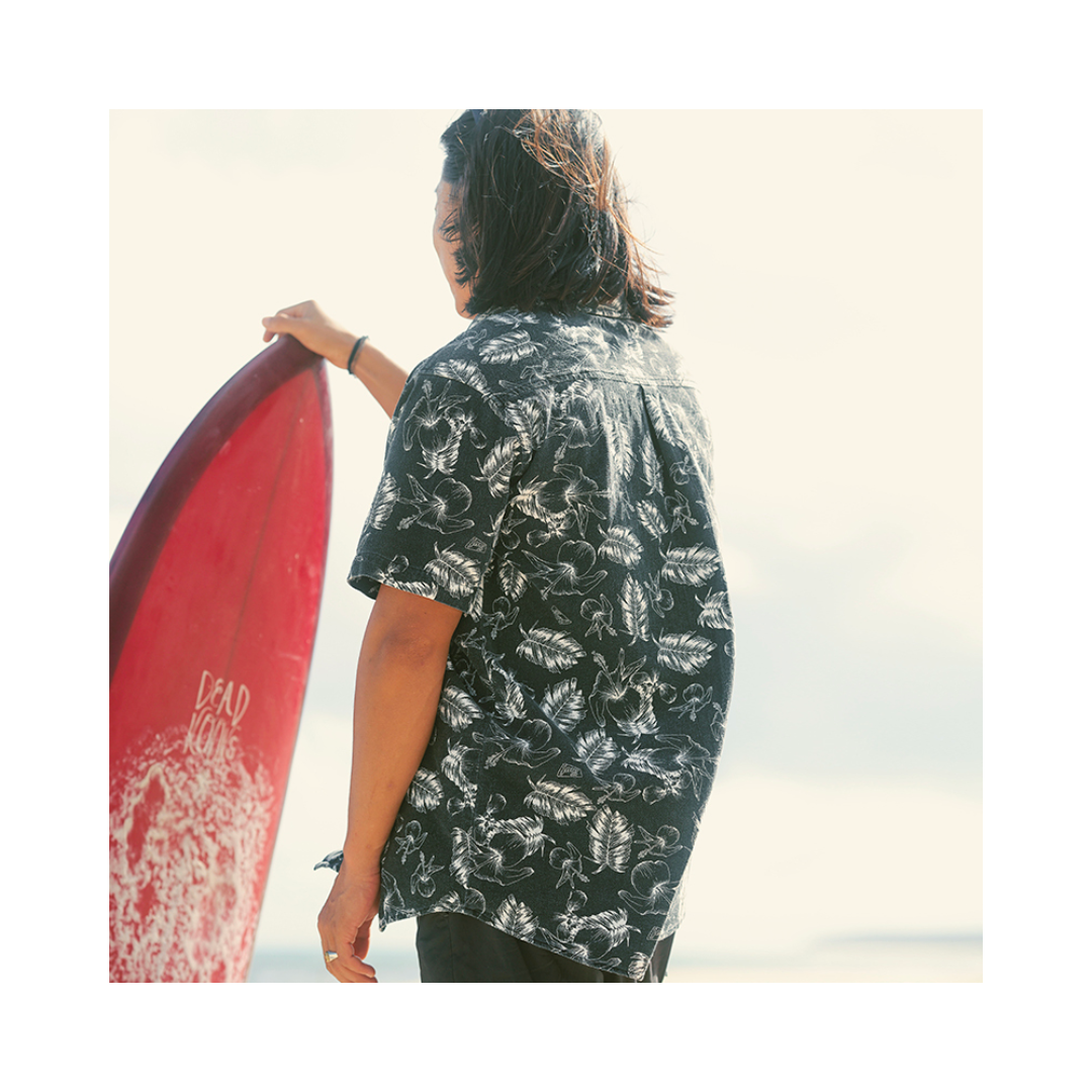 ▲Zurf 度假海灘寬鬆夏威夷花襯衫 [ZT009]