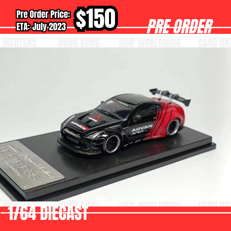 Pre Order-$150 Model Collect 1:64 Nissan GTR R35 LB Advan [OD13/06]
