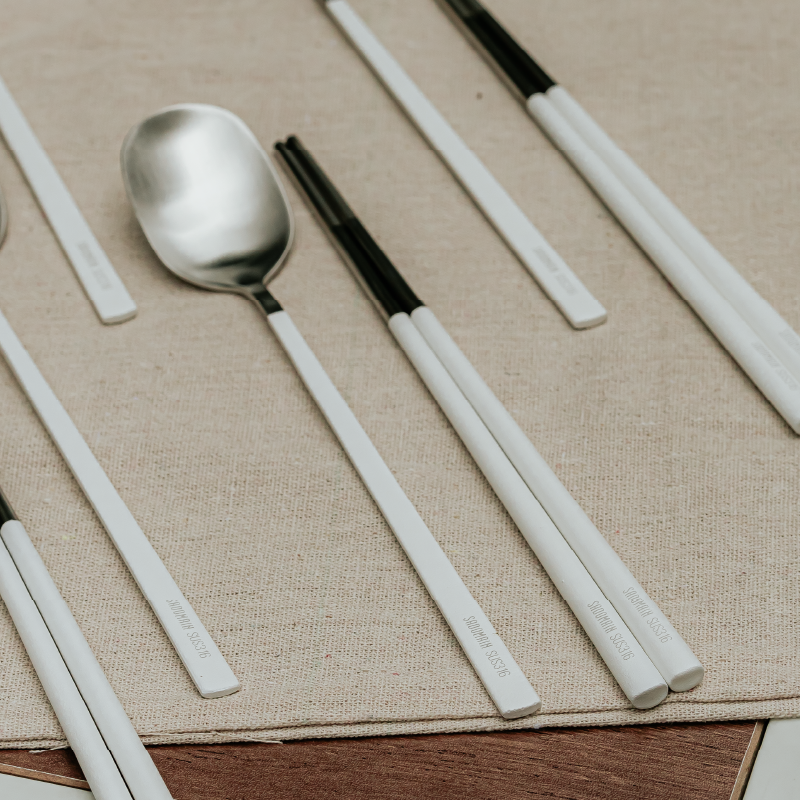 【仙德曼】露營餐具組４套入（附收納網袋）