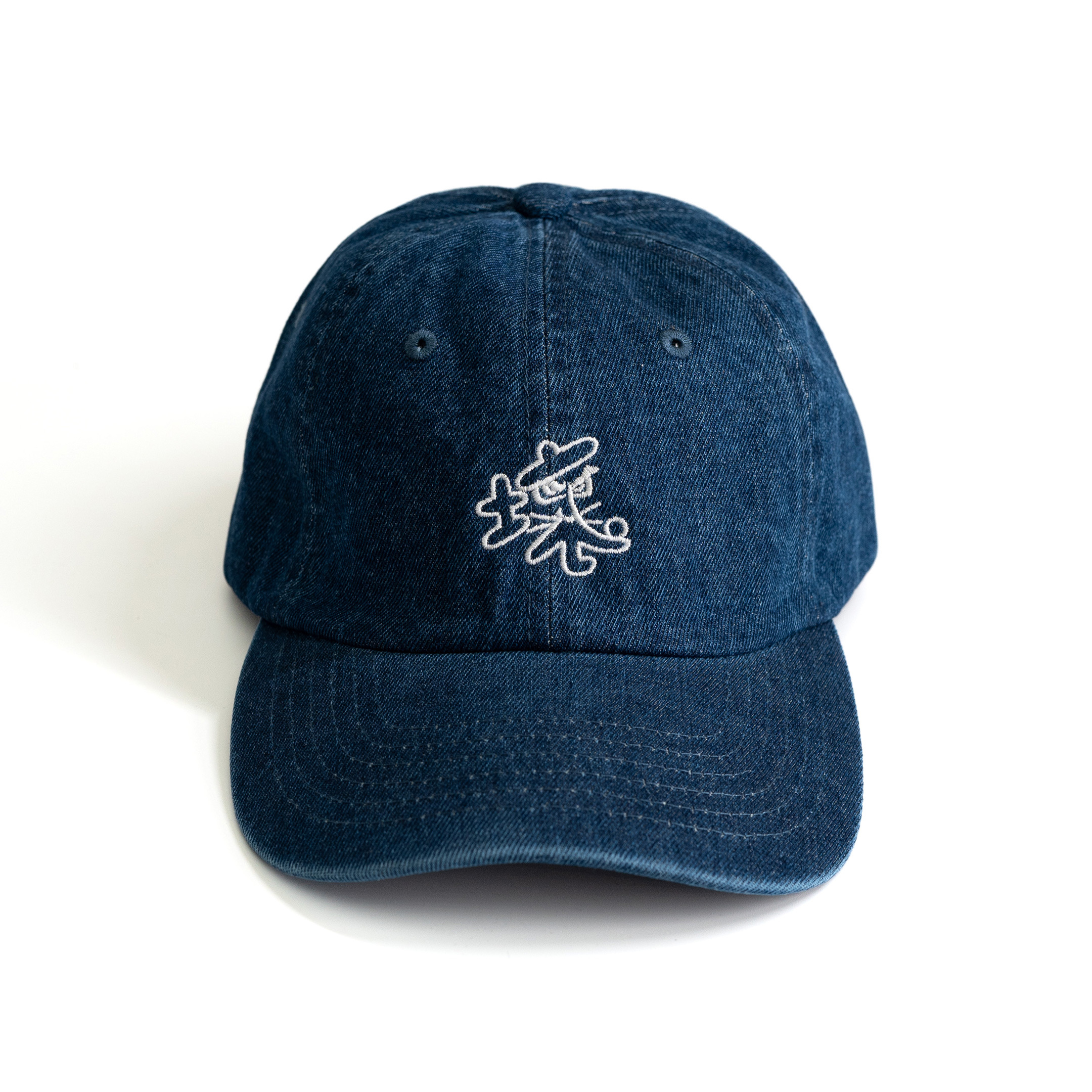 壞 Logo Embroidered Cap - Denim