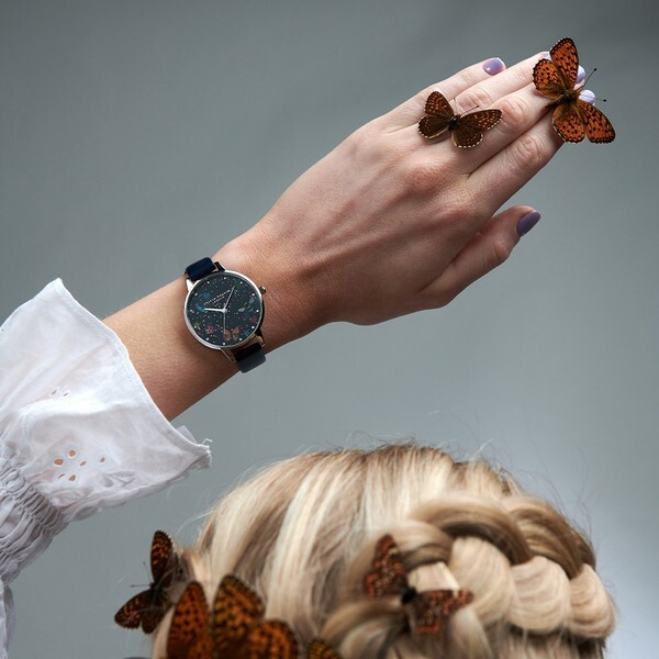 【OLIVIA BURTON】浪漫星空花園 OB16WG86 34mm 現代鐘錶