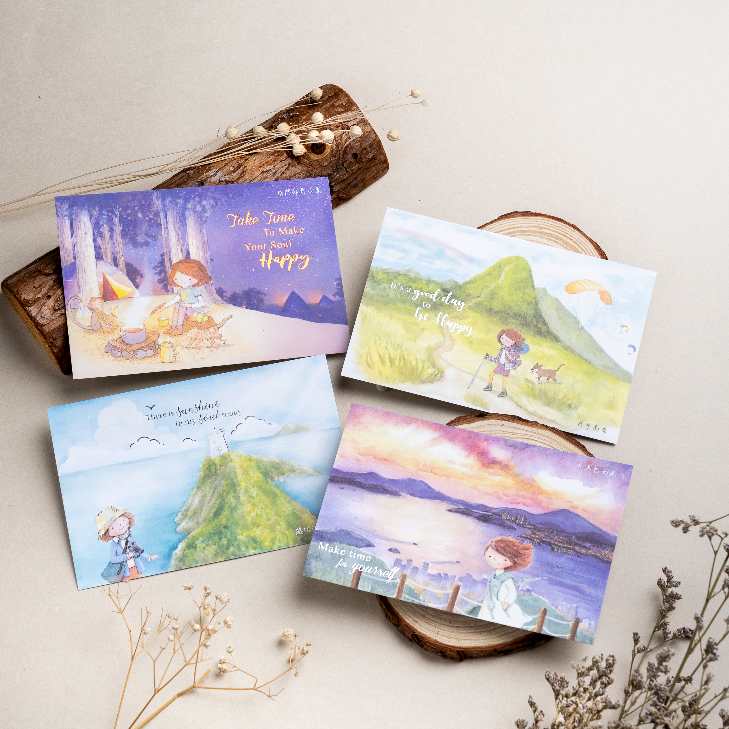 小喬紙品卡類｜「露營」明信片 postcard