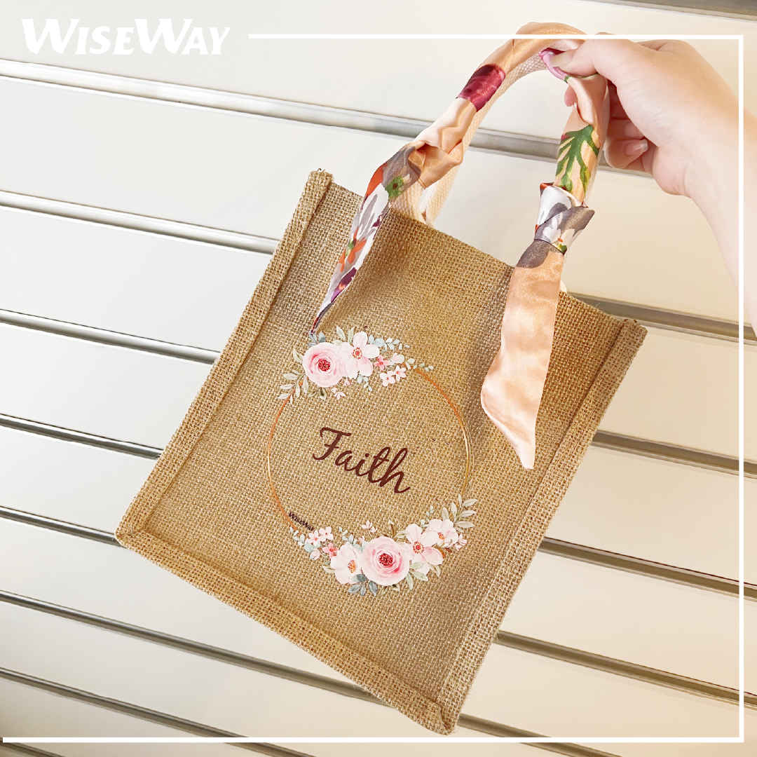 黃麻袋 印花圖案手挽袋 粗布亞麻袋 手提袋 單肩包 手袋  沙灘袋 返學袋 Jute Tote Bag 午餐袋 環保袋  飯盒袋 購物袋 禮物袋