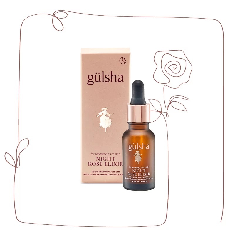 gülsha 晨露純玫瑰晚間修護精華油 20ml