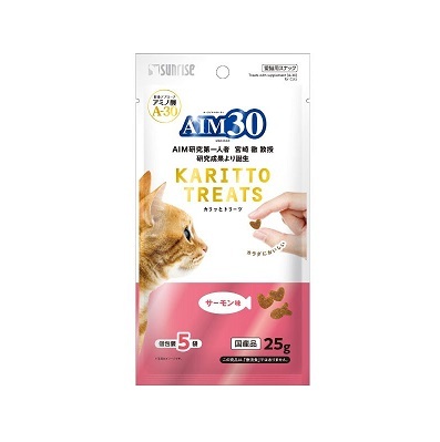 日本Sunrise AIM30 貓零食 - 三文魚味 25g【$100 X 4 包】【可混合其他口味】