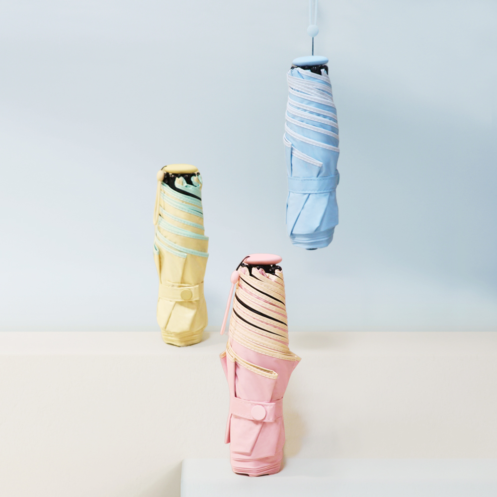 防曬輕棉花羽毛傘,3色任選,粉色,黃色,藍色