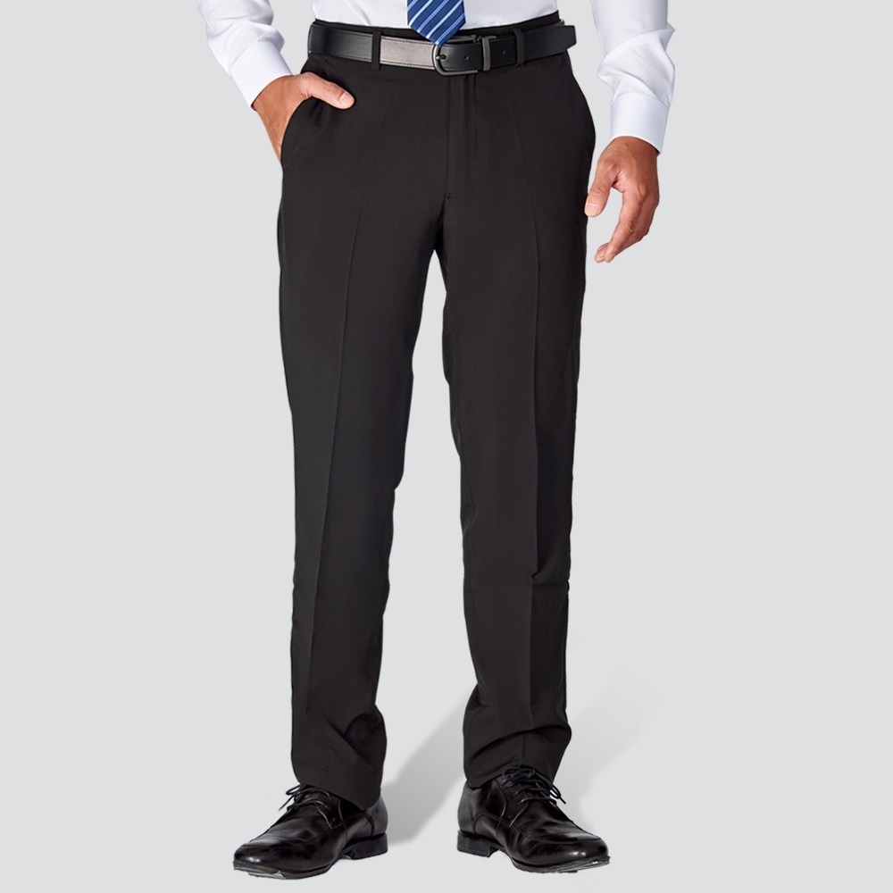 輕量彈性修身西裝褲-四色