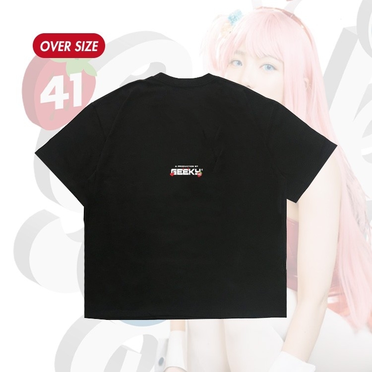 GEEKY x 貝莉莓生日短T-黑