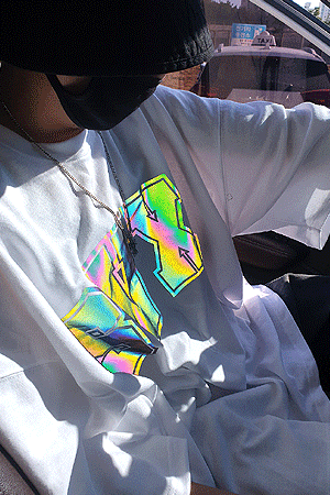 Ormock全息圖反光短袖T恤