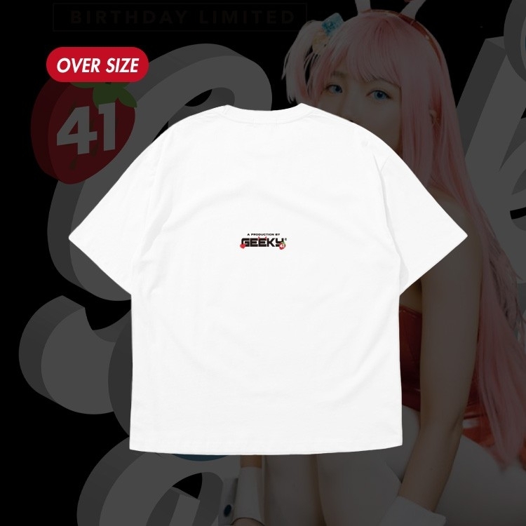 GEEKY x 貝莉莓生日短T-白