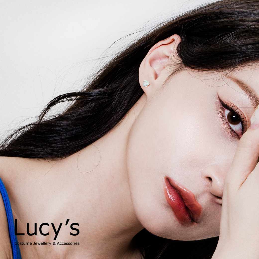 925純銀〔輕銀系列〕線條扭結 (四色) 耳環 (72187/106880/106881/106882)