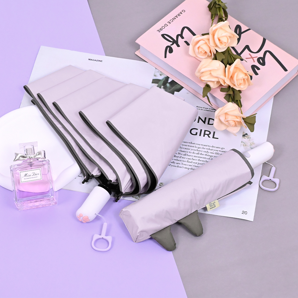 紫芋貓,Light purple,貓耳自動傘,貓掌傘握柄