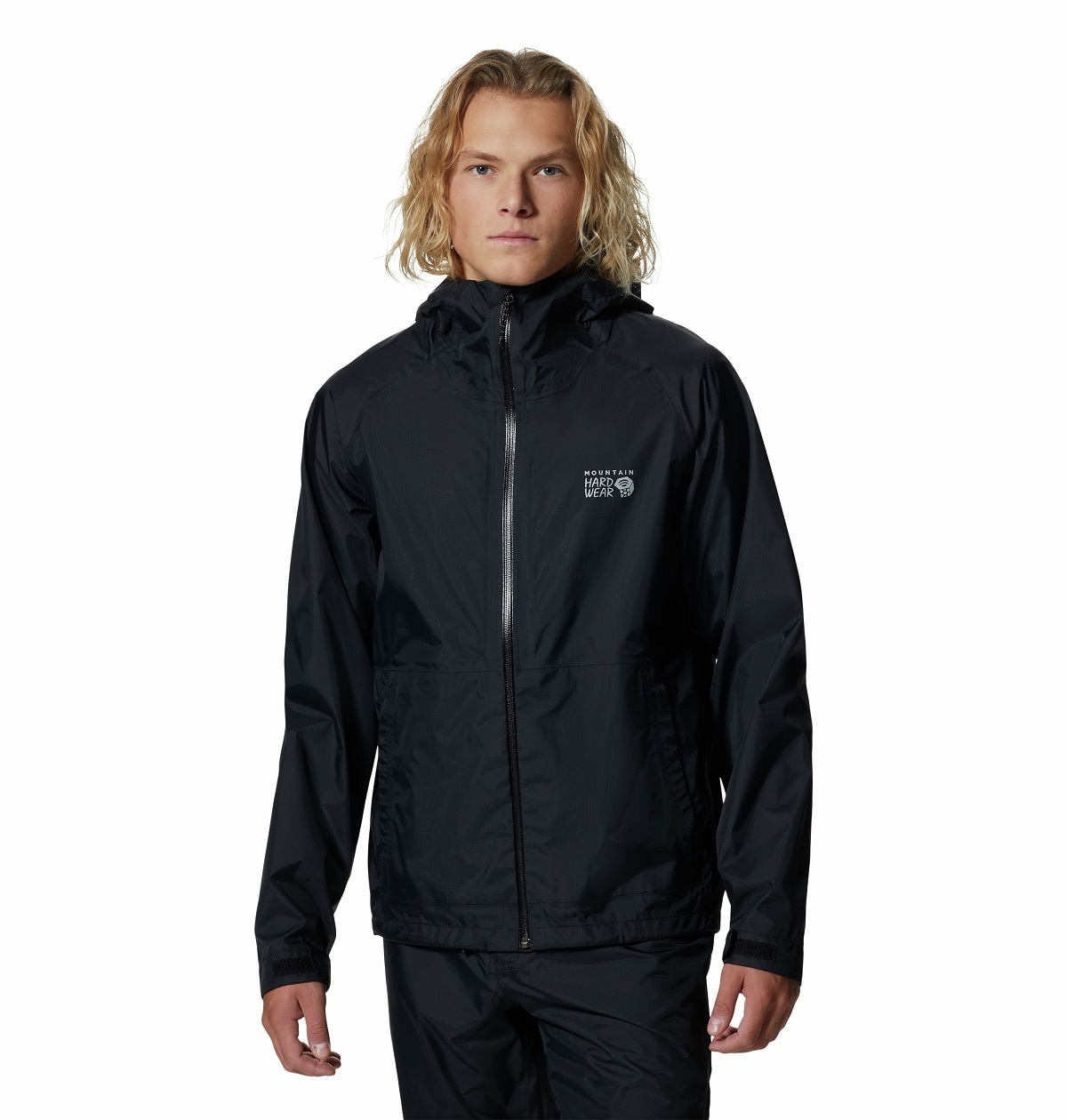 MOUNTAIN HARDWEAR 男裝 Threshold™ Jacket (可摺疊收納)黑色