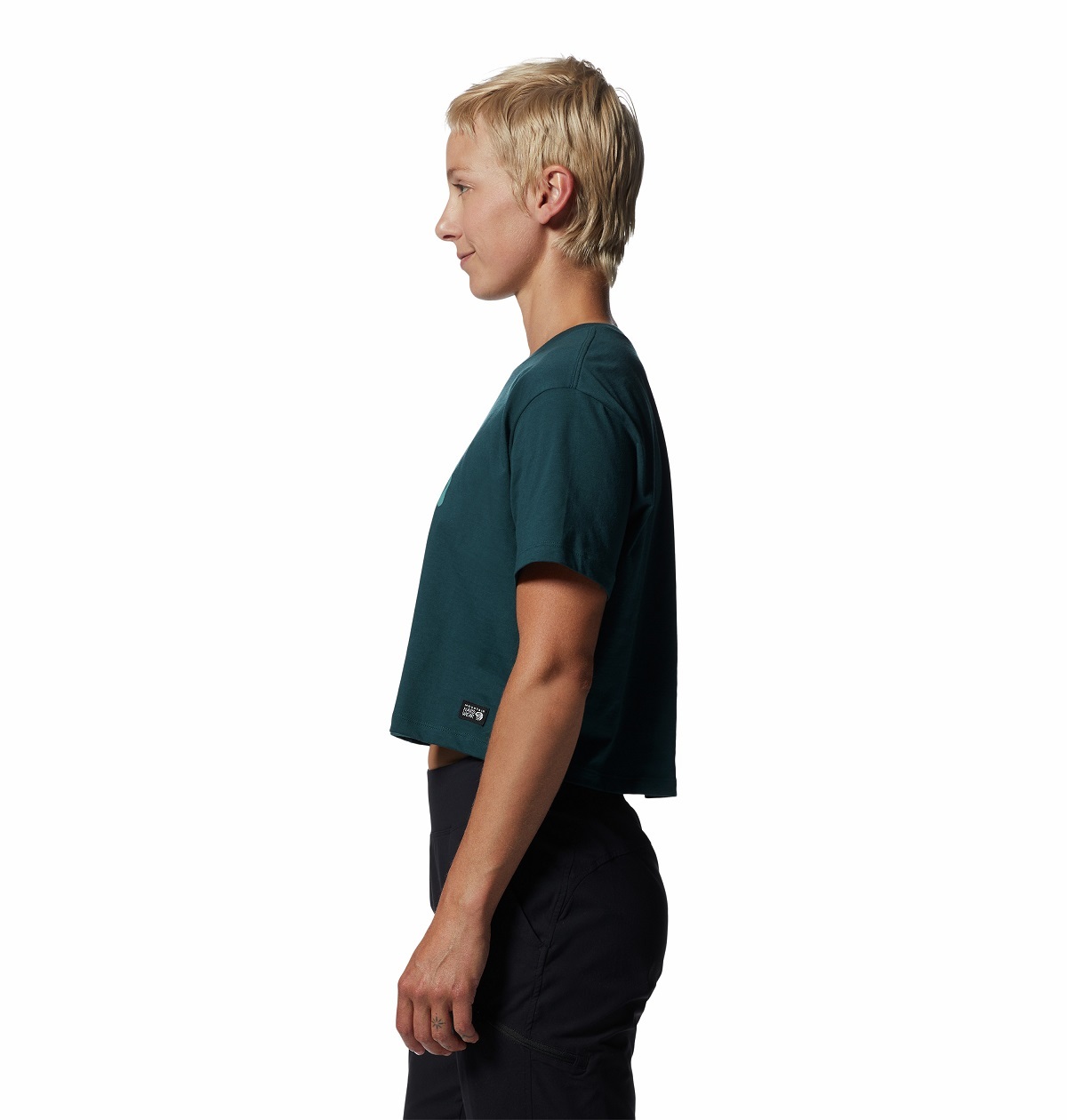 MOUNTAIN HARDWEAR - 女裝 MHW Logo Crop Short Sleeve / 深沼澤 (MHW1983041375)