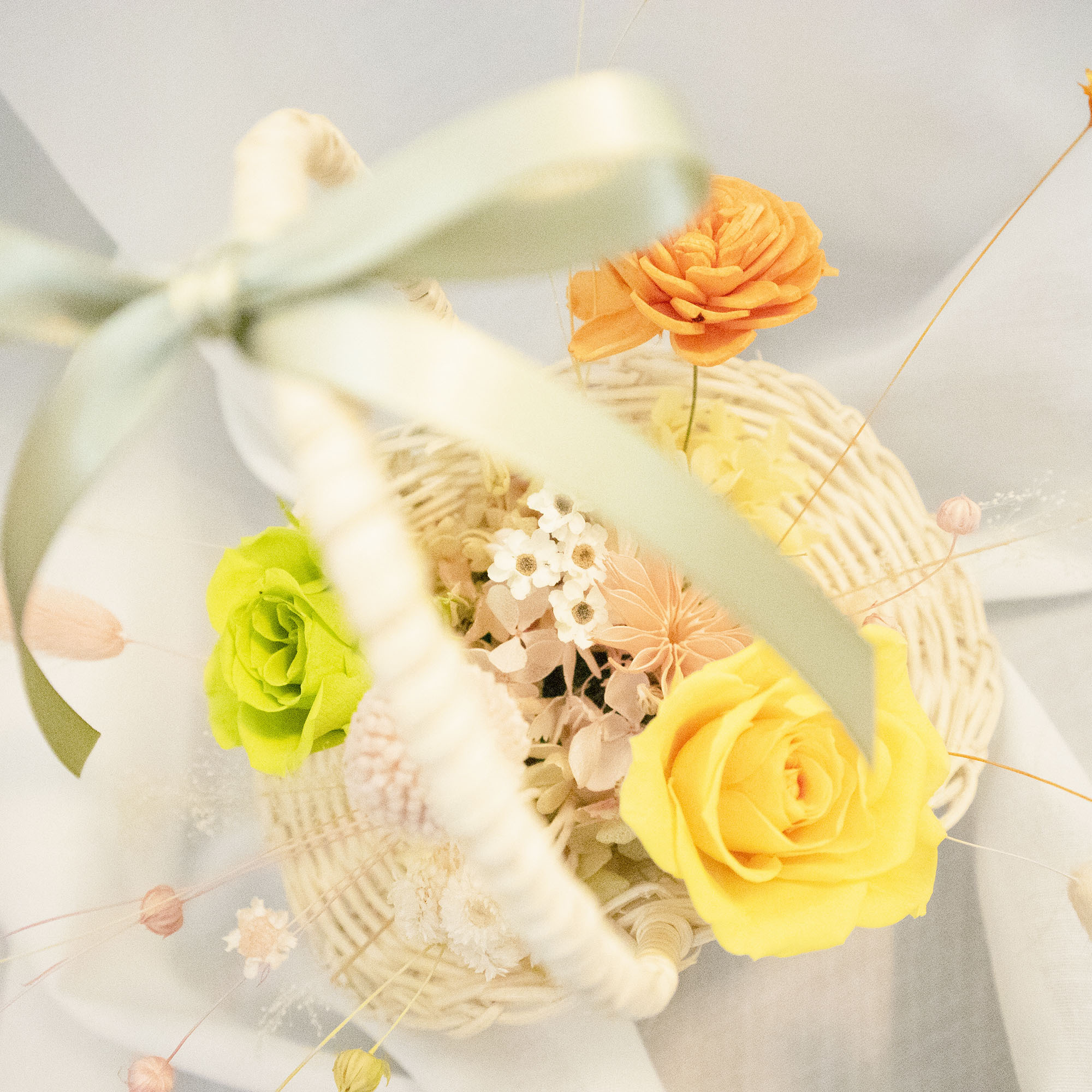 花藝小教室｜夏日永生花籃