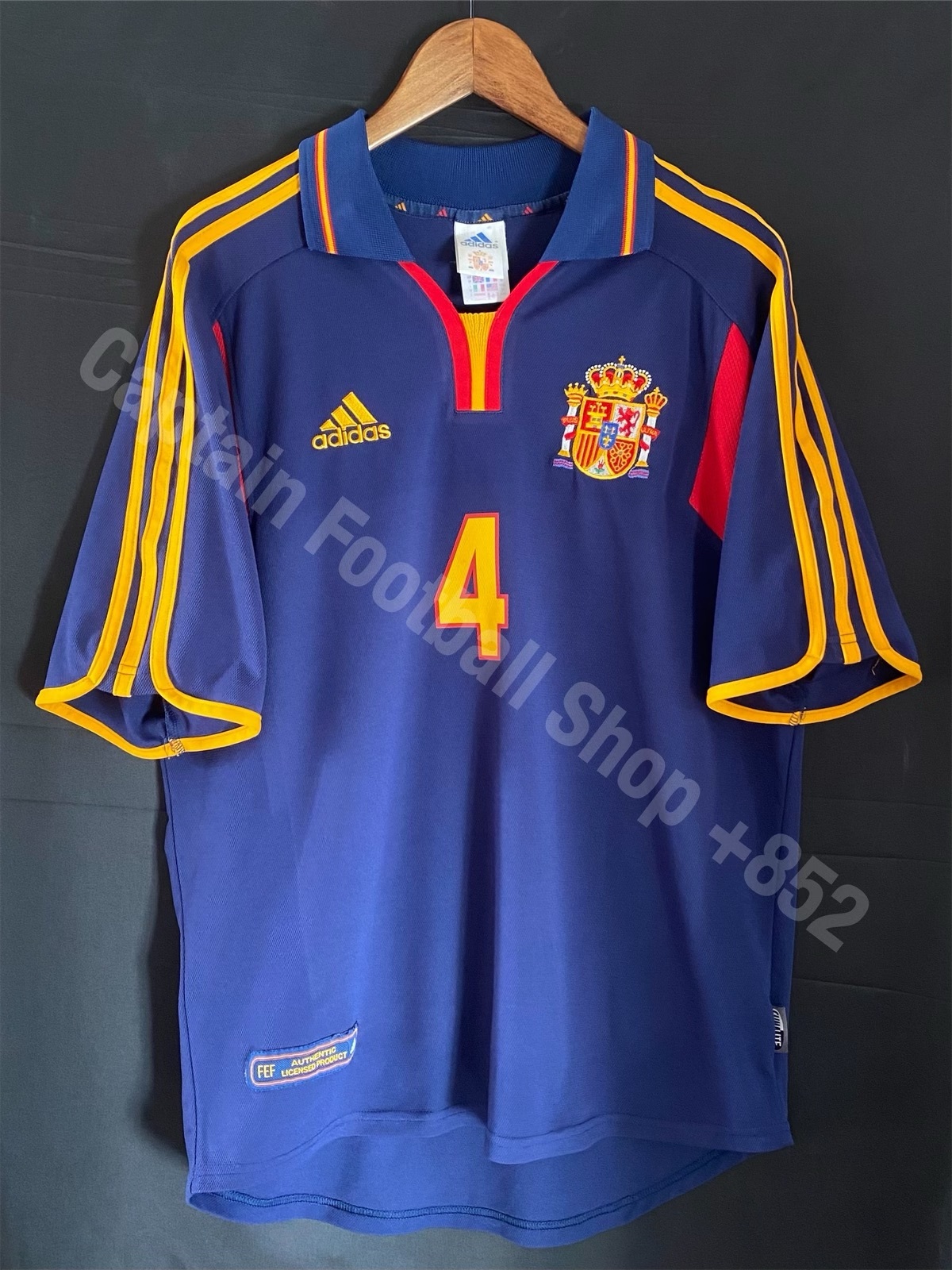 西班牙 2000-2002 Adidas 二客球衣 #4 GUARDIOLA